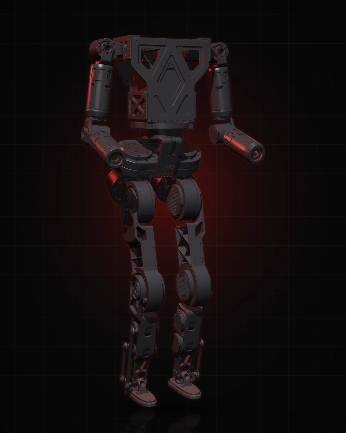 Rendu 3D du robot humanoïde Origin